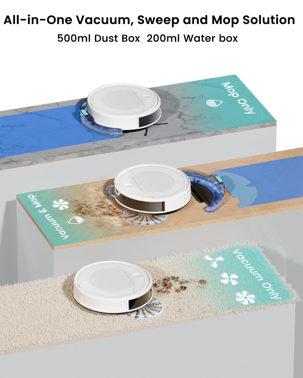 Lefant Robot Vacuum M310 Ultra White